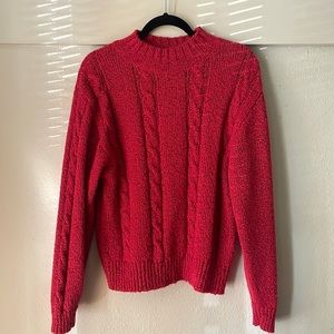 Vintage TJW red knit sweater!